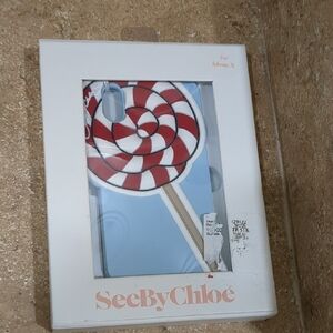 See By Chloe Red and White Lollipop iPhone X Case